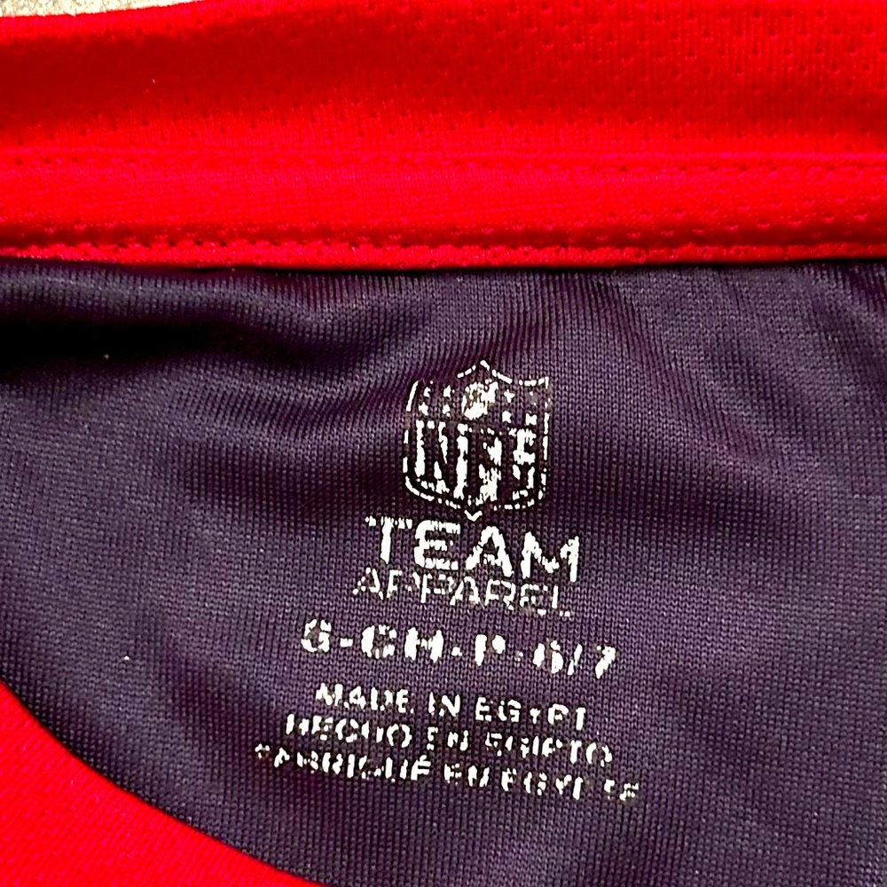♥️Team Apparel ♥️Houston Texans Blue and Red Jersey Size Small 6 - Picture 3 of 3